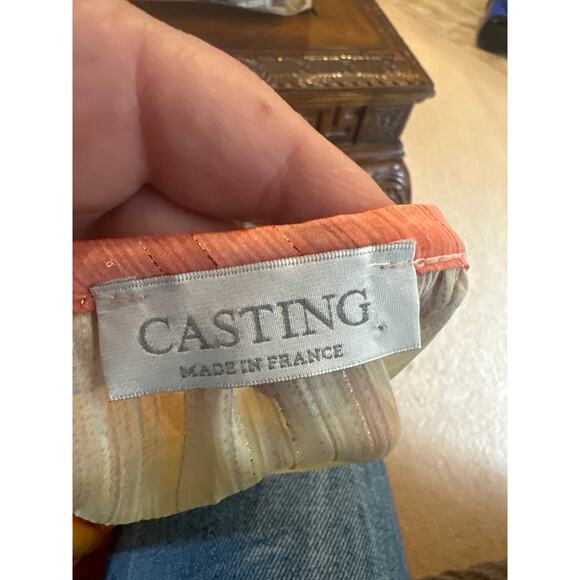 Women’s Casting Made in France Top with Rhinestone. Size Large - Picture 5 of 5